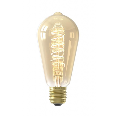 Calex ledlamp Rustiek ST64 Goud Flex Filament