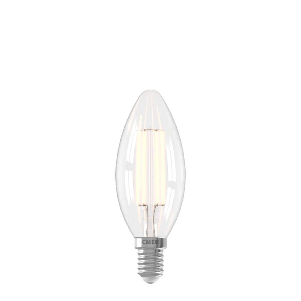 Calex Slimme LED Lamp - E14 - Filament - B35 - Helder - WarmWit - 4.9W
