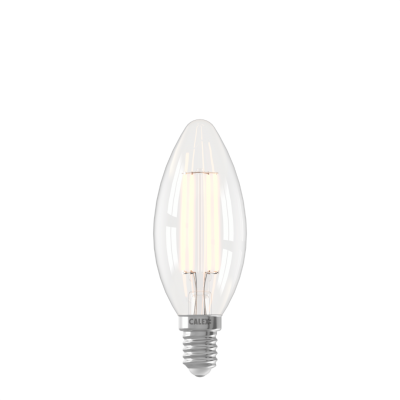 Calex Slimme LED Lamp - E14 - Filament - B35 - Helder - WarmWit - 4.9W