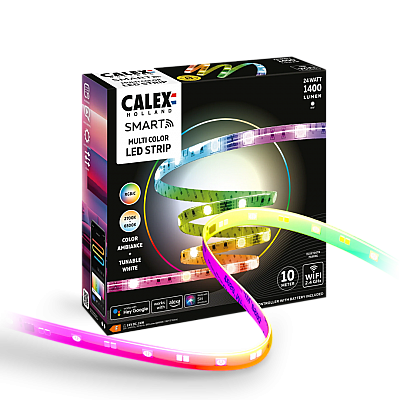CALEX Smart ledstrip voor binnen RGBIC / CCT app bedienbaar 5 meter