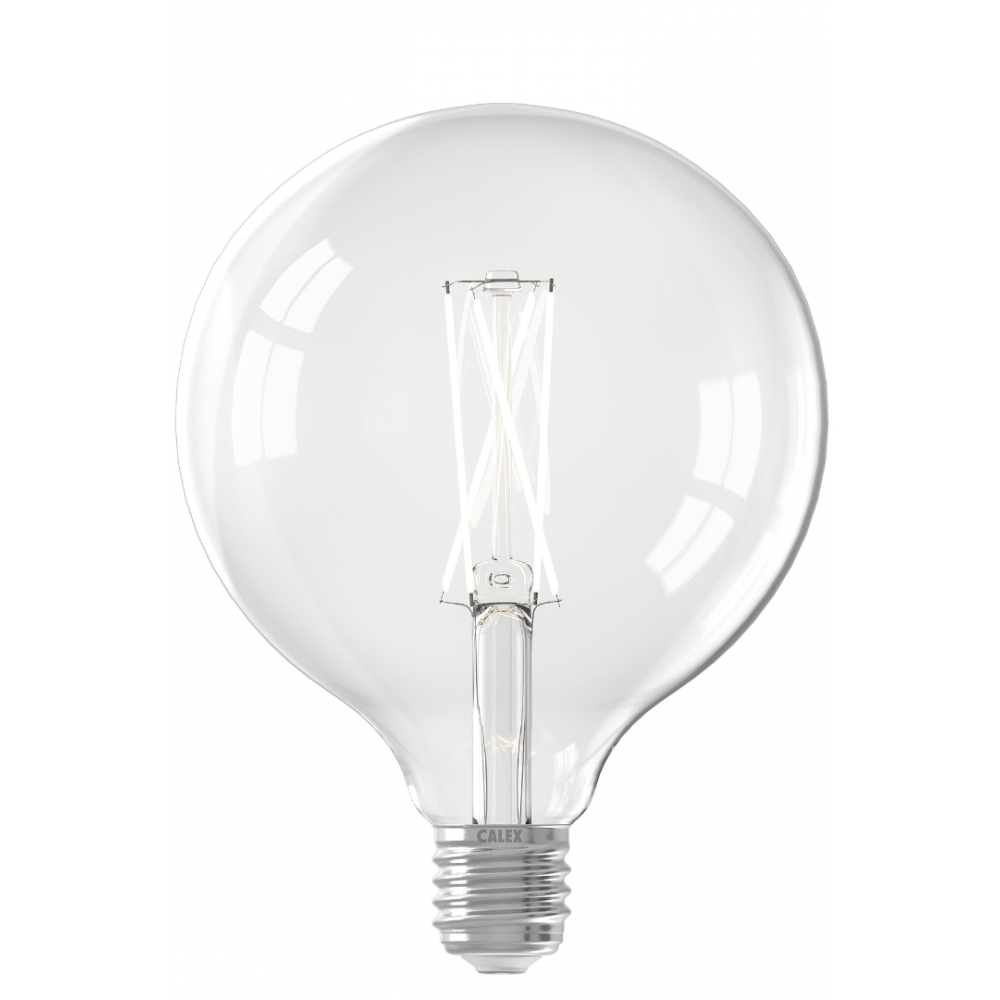 Calex Warm Filament LED Lamp - E27 - G125 - Helder - 4.5W - Dimbaar