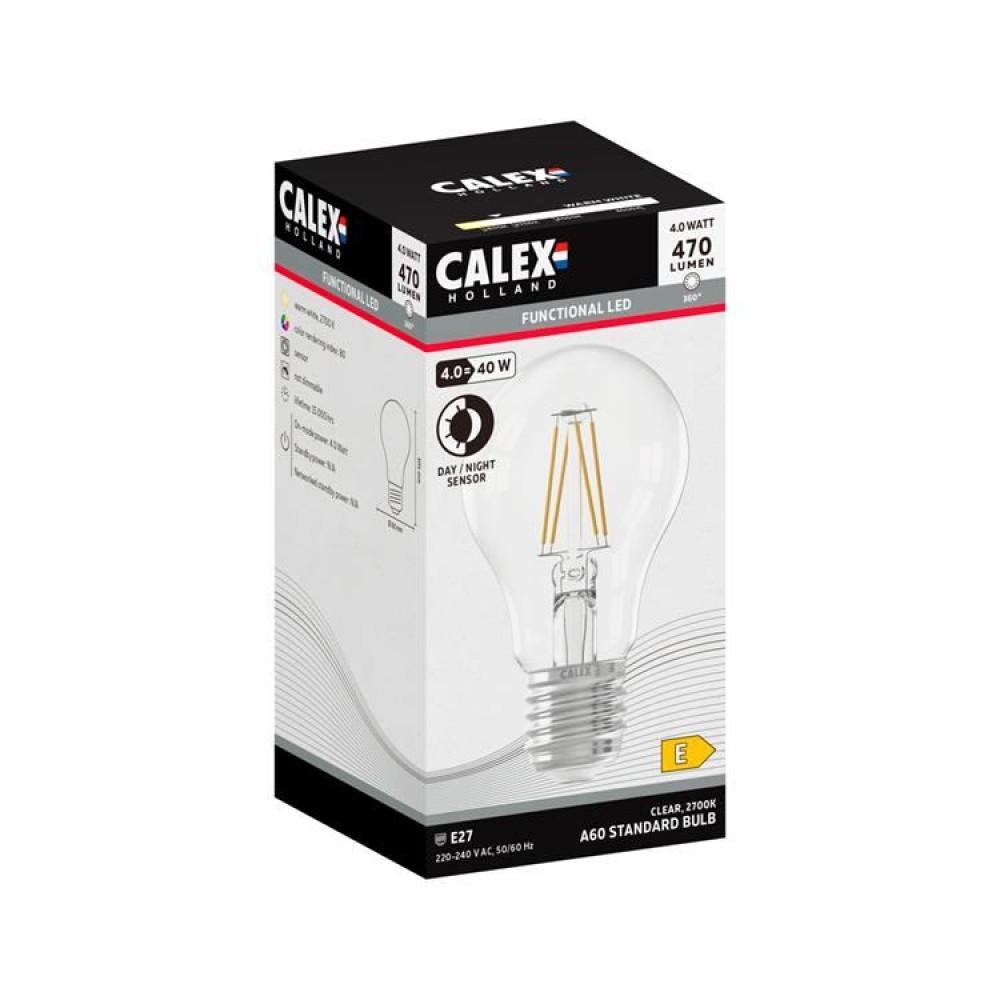 Calex Standaard A60 Softline Straight filament 220-240V 9W 1055lm 2700K E27