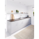 Cando - Werkblad - Aanrechtblad - Staalgrijs - Met waterkering - 302x60x2,8cm