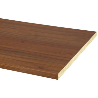 Cando - Werkblad - Aanrechtblad - Walnoot - 302x63,5x2,8cm