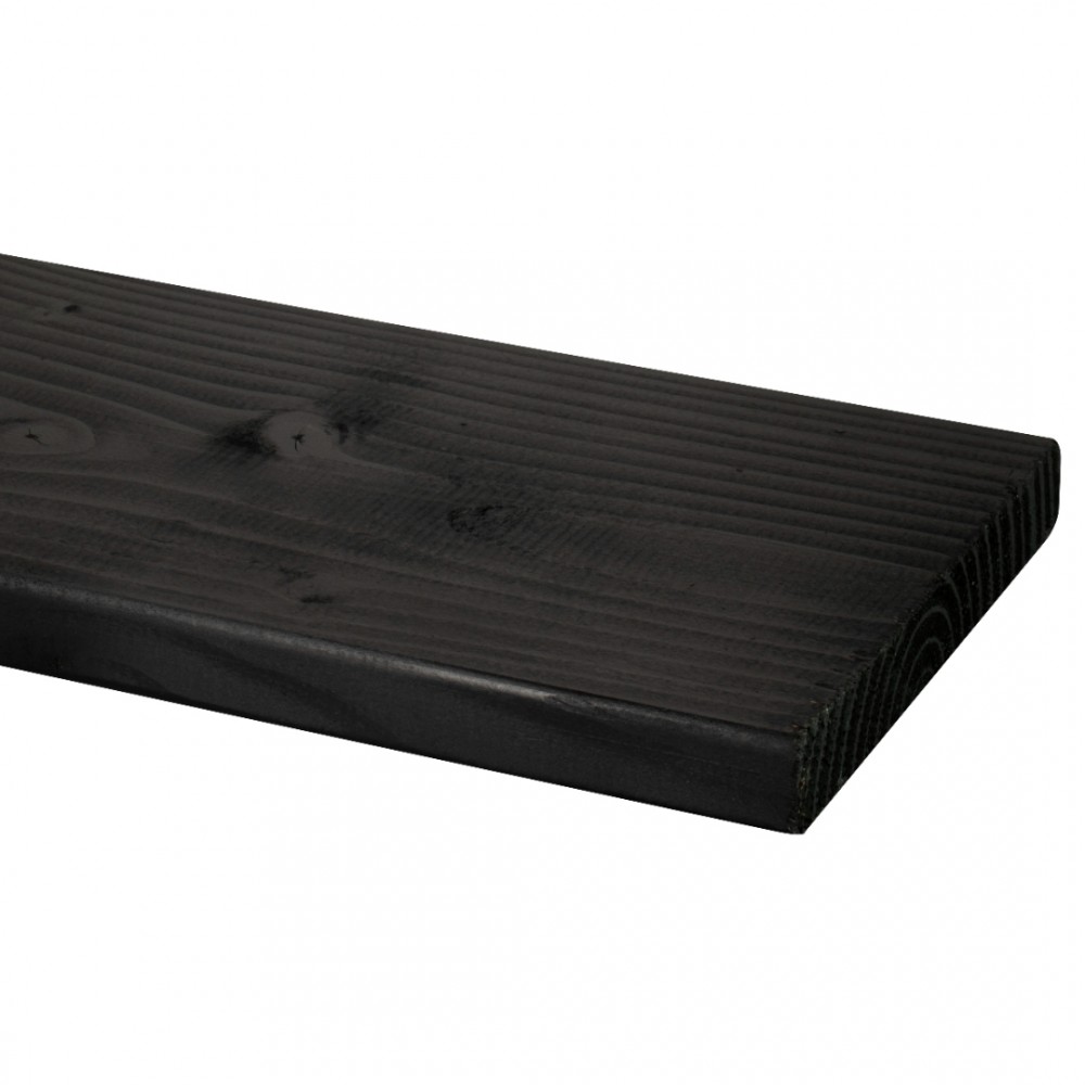 Steigerplank douglas Carbon black 26x190 mm 250 cm