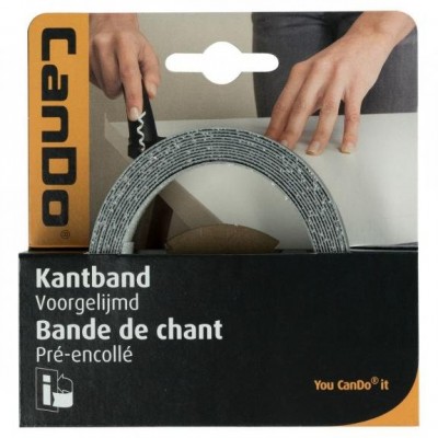 CanDo kantband zwart marmer 2,4cm 5m