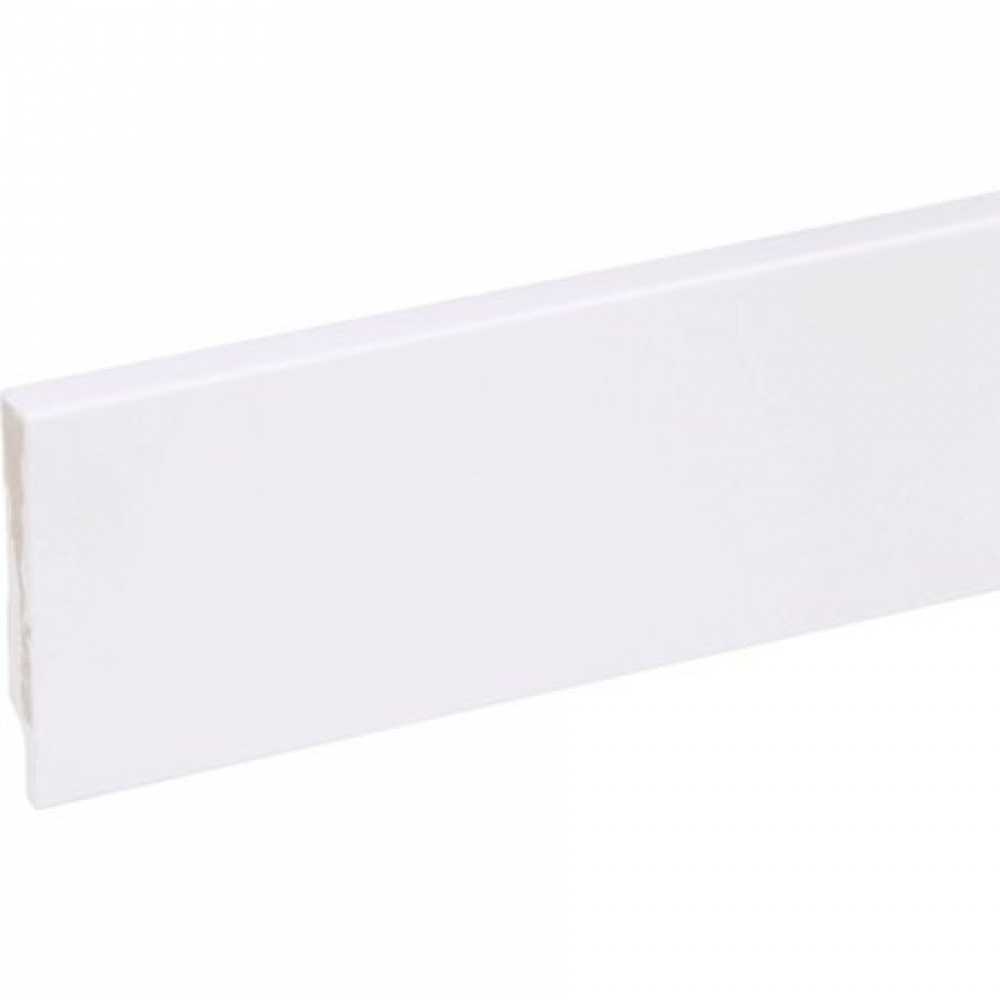 CANDO Muurplint MDF gelakt 79x18mm Cubic Blok Wit 244cm