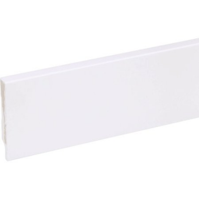 CANDO Muurplint MDF gelakt 79x18mm Cubic Blok Wit 244cm