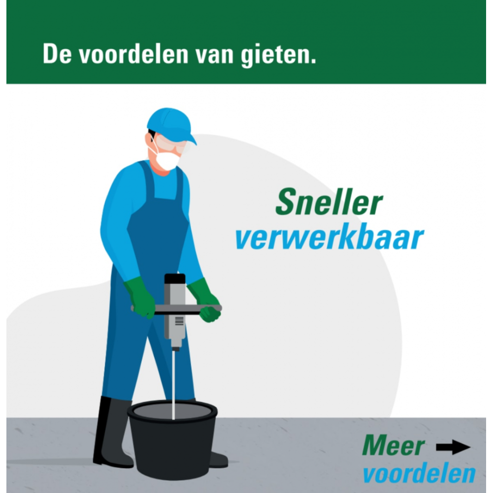 CEBO Zandcementmortel Vloeibaar 25kg