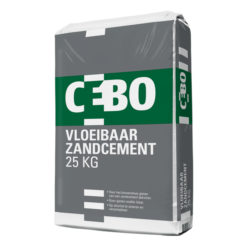 CEBO Zandcementmortel Vloeibaar 25kg