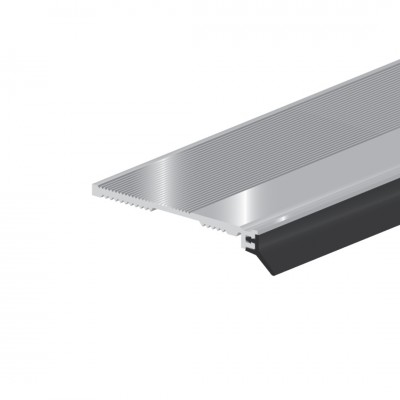 Deltafix slijtstrip met flap aluminium 220 cm x 50 mm