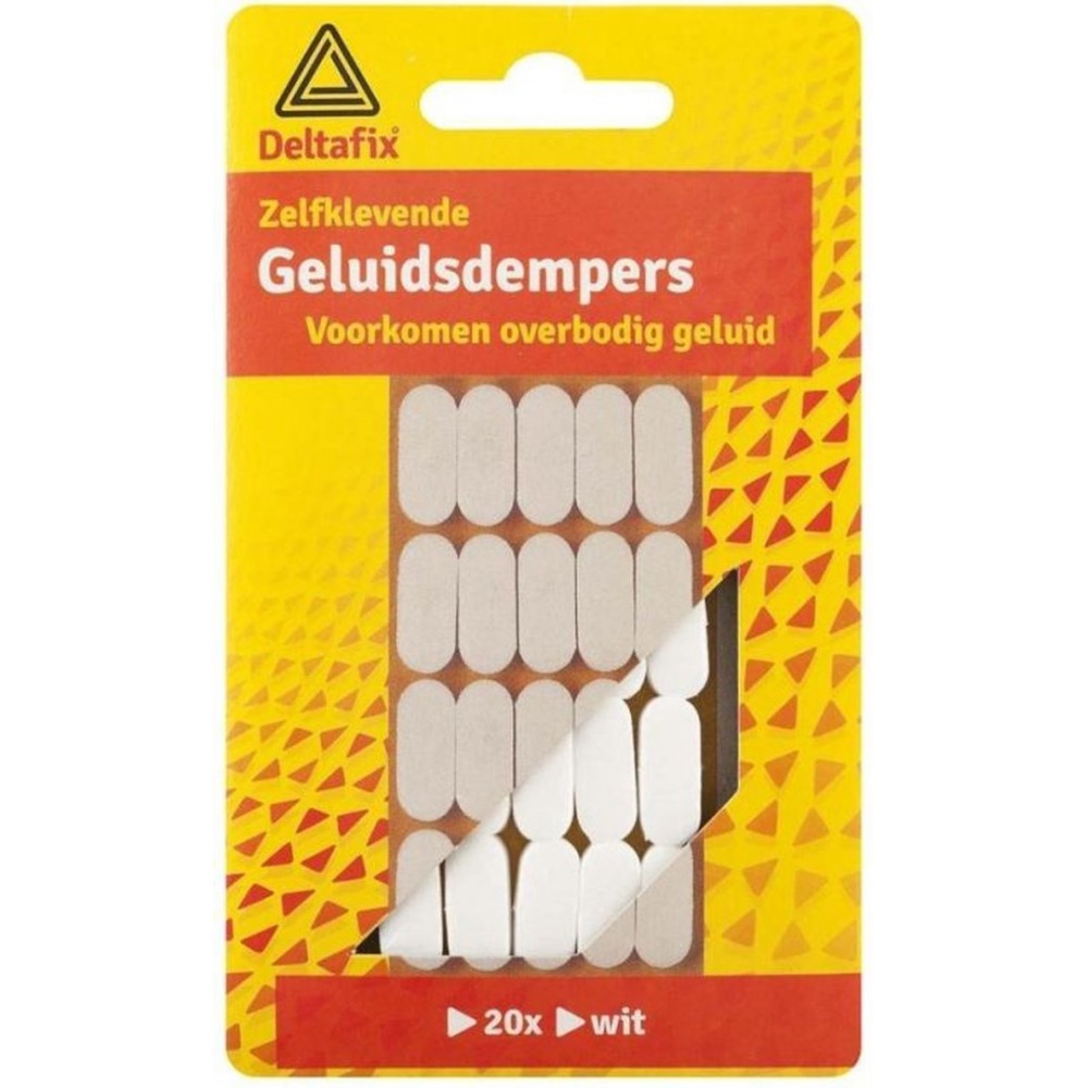 Deltafix geluidsdempers wit zelfklevend 20 stuks