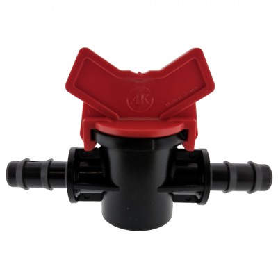 Deltafix plugkraan pp van / naar dezelfde diameter zwart 12 mm 1 st.