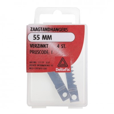 Deltafix zaagtandhangers verzinkt 55 mm 4 st.