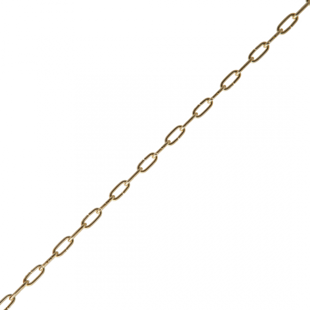 Deltafix ketting klokketting vermessingd 6.4 x 1.1 mm (per meter)