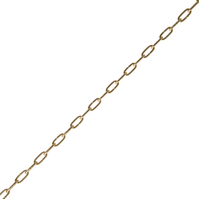 Deltafix ketting klokketting vermessingd 6.4 x 1.1 mm (per meter)