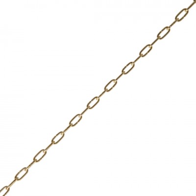Deltafix ketting klokketting vermessingd 6.4 x 1.1 mm (50 meter)