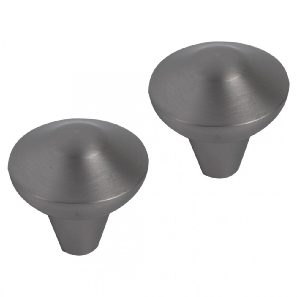 Differnz Groningen knop 30 mm - gun metal
