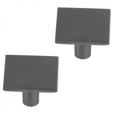 Differnz Tilburg knop 30 mm - gun metal