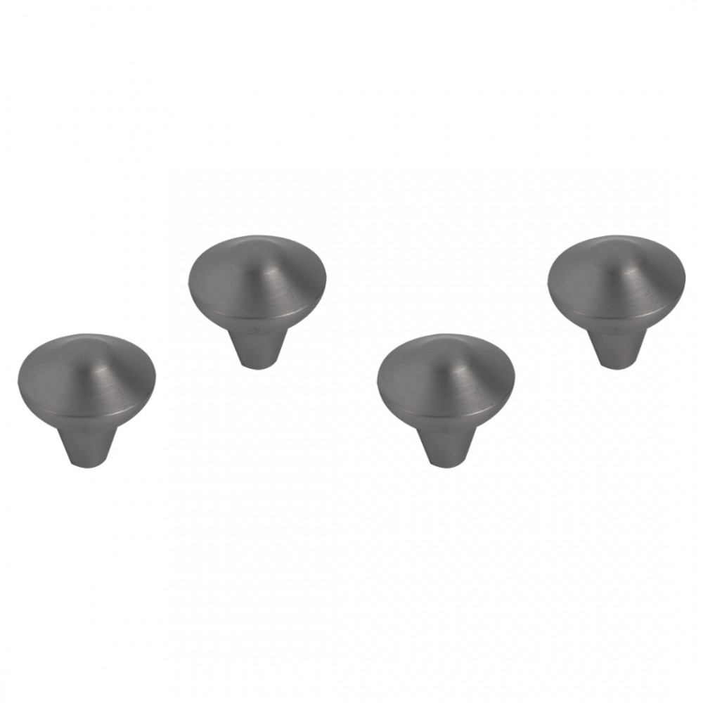 Differnz Groningen knop 20 mm - gun metal