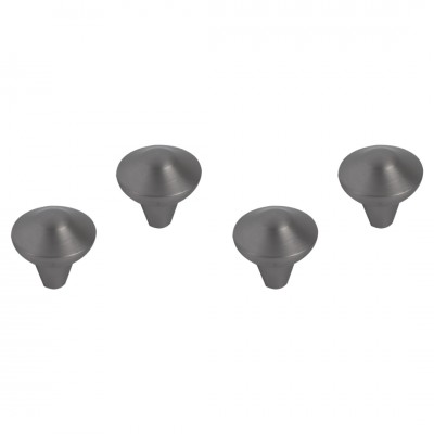 Differnz Groningen knop 20 mm - gun metal