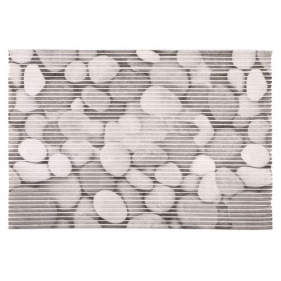 Differnz multi mat bad 100% PVC, anti-slip laag 65 x 45 cm stones grijs