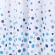 Differnz Circles douchegordijn 100% polyester, verzwaarde onderzoom 120 x 200 cm blauw