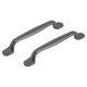 Differnz Groningen meubelgreep 128 mm - gun metal