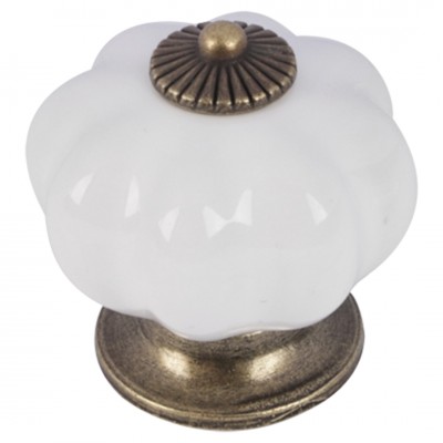 Differnz knop retro - oud nikkel-kleur