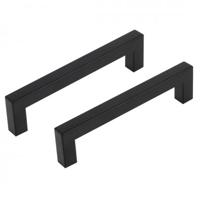 Differnz meubelgreep vierkant - 128 mm - mat zwart