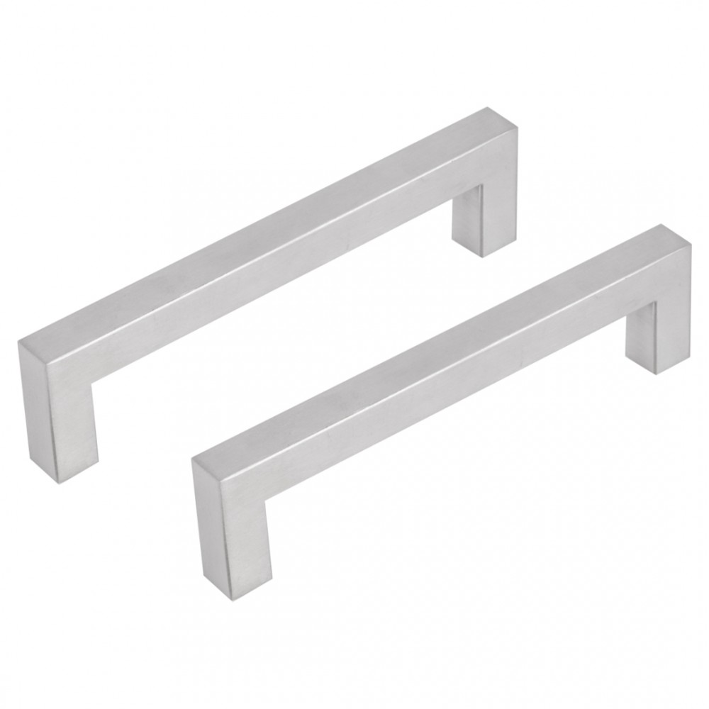 Differnz meubelgreep vierkant - 128 mm - mat chroom