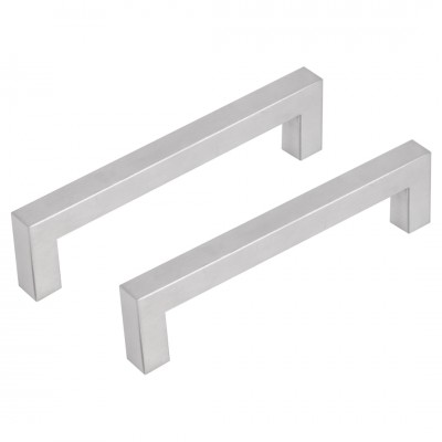 Differnz meubelgreep vierkant - 128 mm - mat chroom