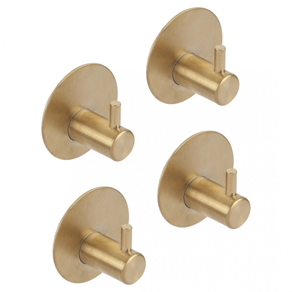 Differnz haak zelfklevend - rond - goud