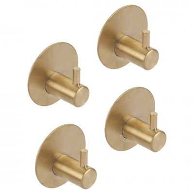 Differnz haak zelfklevend - rond - goud