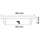 Differnz Tilburg meubelgreep 192 mm - mat chroom