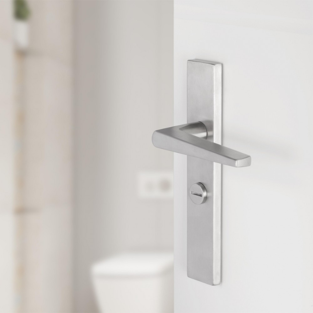 Differnz Rotterdam deurkruk vierkant schild - WC 63 mm