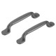 Differnz Groningen meubelgreep 96 mm - gun metal