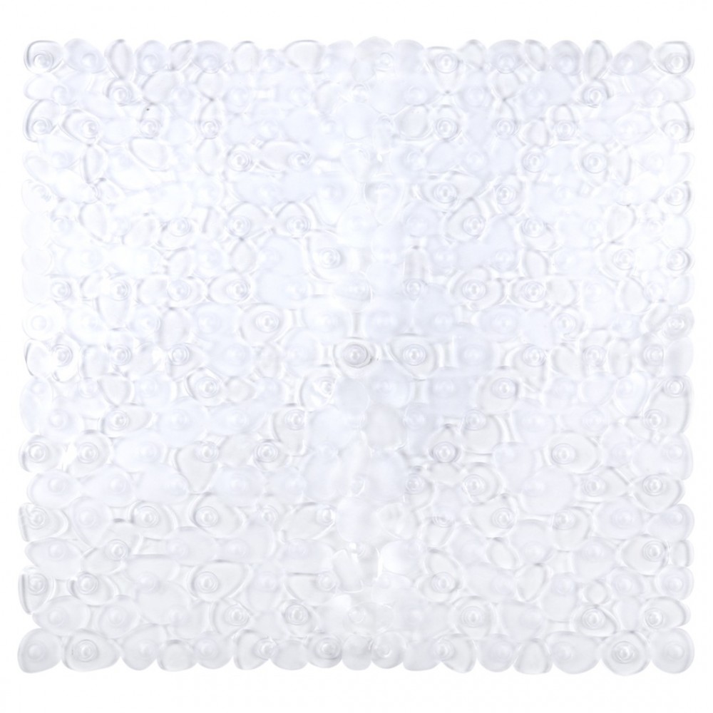 Differnz Lapis inlegmat douche, 100% PVC, anti-slip laag 54 x 54 cm transparant