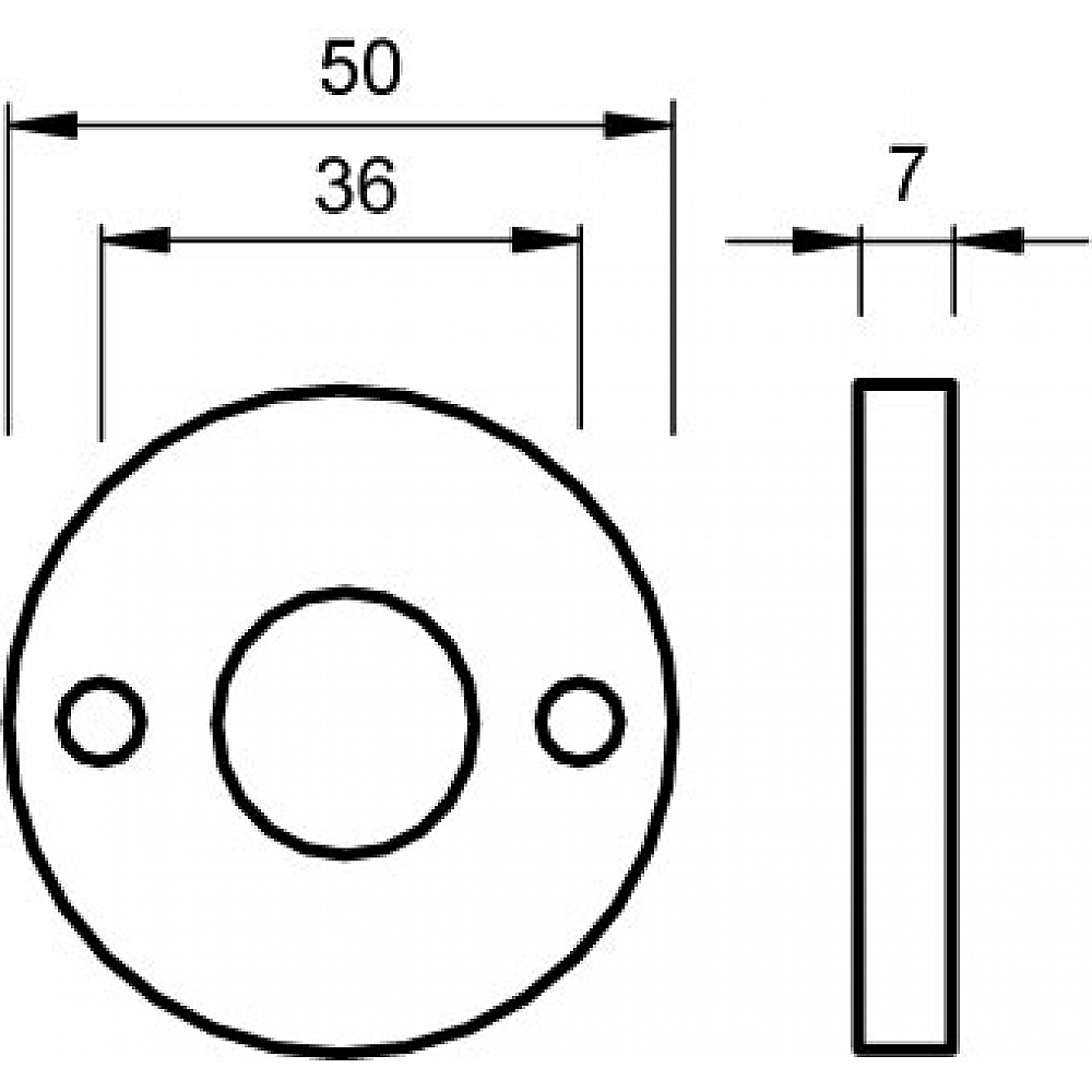 Dulimex Profielcilinder rozet rond type 3 RH F1 alu