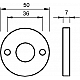 Dulimex Profielcilinder rozet rond type 3 RH F1 alu