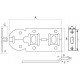 Dulimex Rolschuif met bocht 140 mm verzinkt