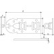 DX Hangslotrolschuif vlak verzinkt 100mm