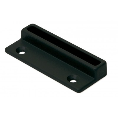 Dulimex Raamboomplaatje 74x30 mm zwart epoxy coating