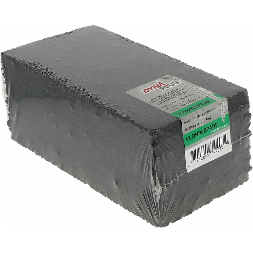 Dynaplus Rubberen Vlonderpads tegeldragers 16 stuks