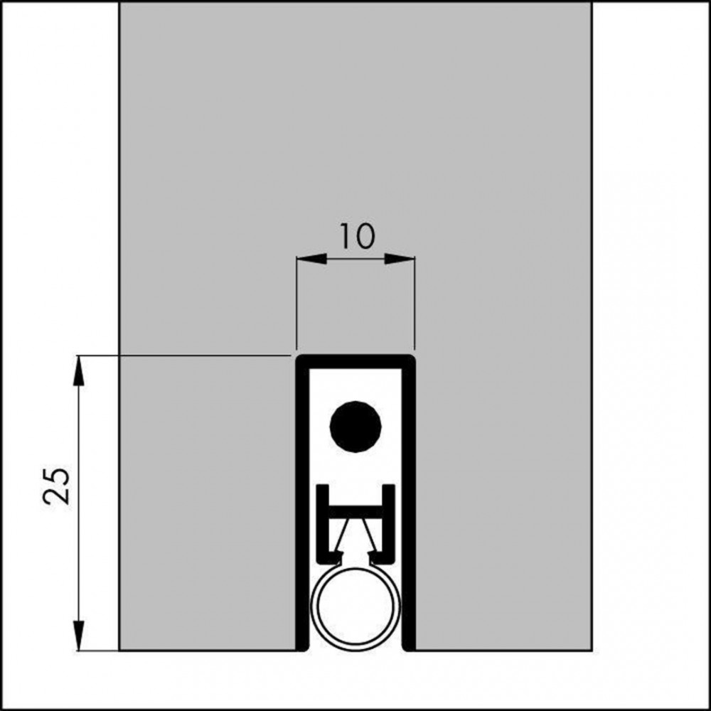 Ellen valdorpel Matic-extra - 930 mm - alu