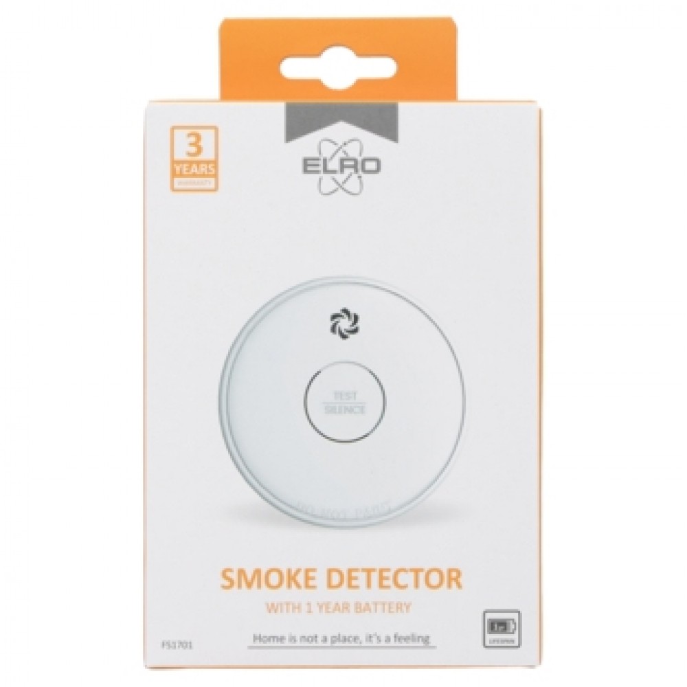 Elro FS1701 optische rookmelder inclusief lithium batterij