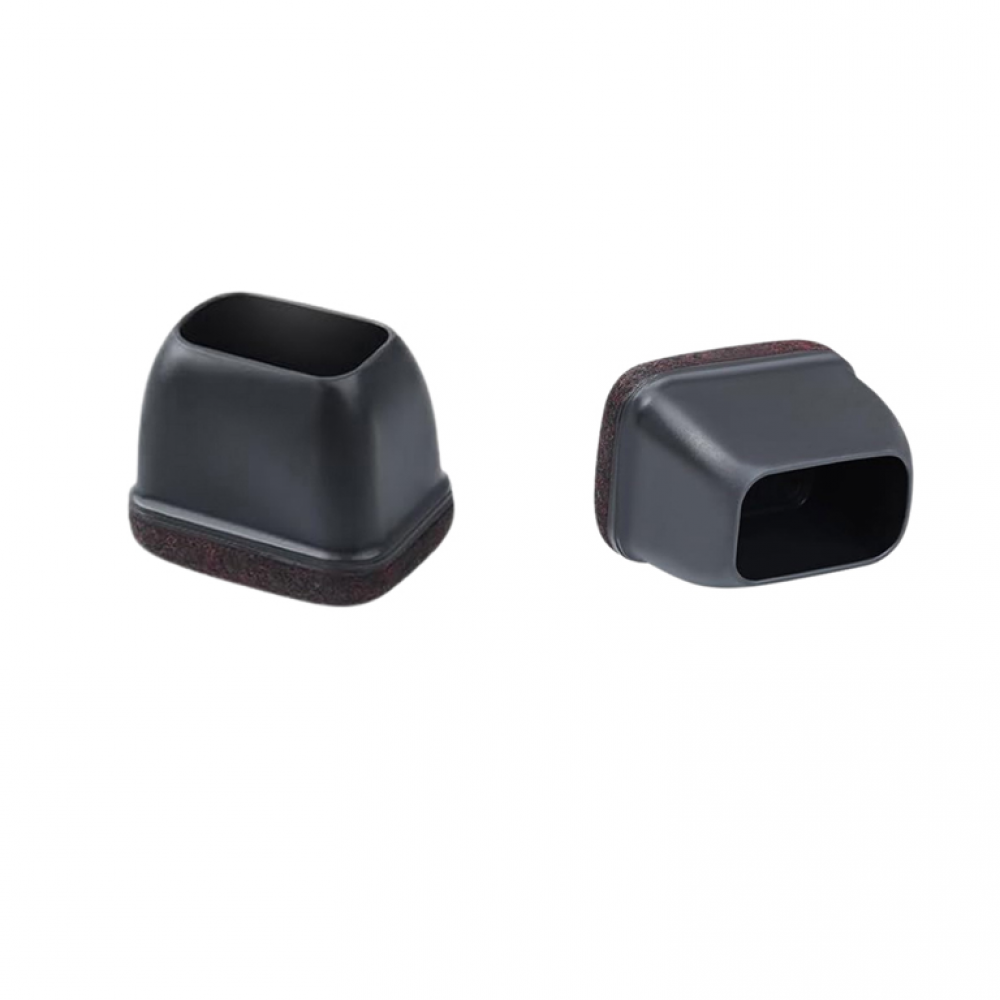 Flooq stoelpootdop met vilt friso rechthoek 30 x 15 mm zwart 8 st.