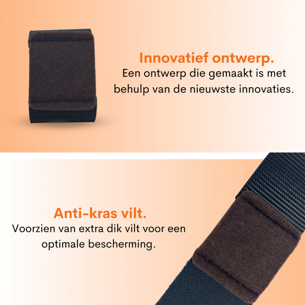 Flooq stoelpootdop met vilt felipe buisframe 15 tot 35 mm zwart 12 st.