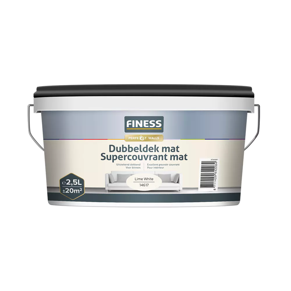 Finess Dubbeldek Mat 2.5 Liter Lime White