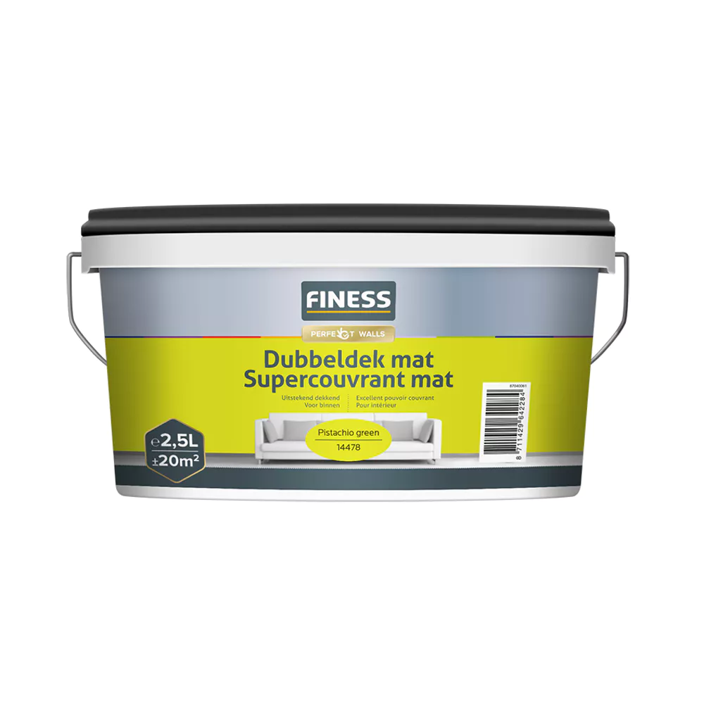 Finess Dubbeldek Mat 2.5 Liter Pistachio Green